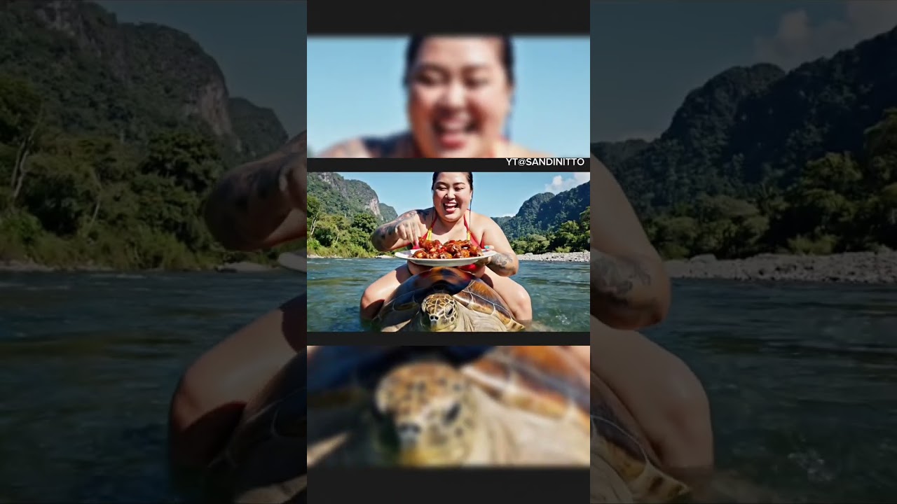 IT'S SO GOOD TO RIDE A HAPPY TURTLE WHILE EATING HORN 🤤 