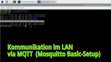 Kommunikation im LAN via MQTT (Mosquitto Basic-Setup)