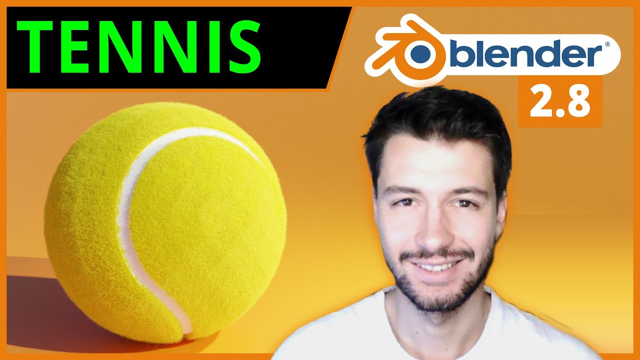 BALLE DE TENNIS RÉALISTE  Blender 2.8 [TUTO FR] 