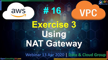Amazon Virtual Private Cloud (VPC) | #16 Exercise 3 | Using NAT Gateway | Open Consulting™