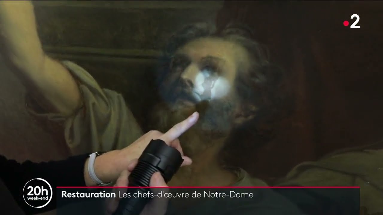 La restauration des tableaux de Notre-Dame de Paris