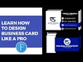 How to design professional business card with pixelab #businesscard #graphicdesigner