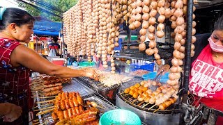 Street Food in Thailand  NIGHT MARKET Thai Food in Chiang Mai, Thailand!