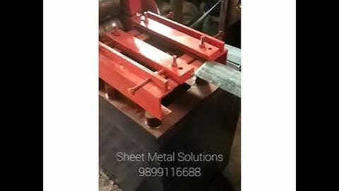 POP Channel Roll Forming Machine. High Speed. Manual strip feed.