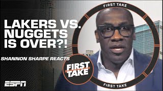 Shannon Sharpe RELUCTANT to say the Lakers vs. Nuggets series is OVER! | First Take