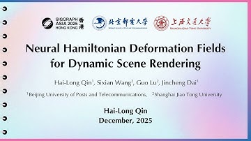Neural Hamiltonian Deformation Fields for Dynamic Scene Rendering