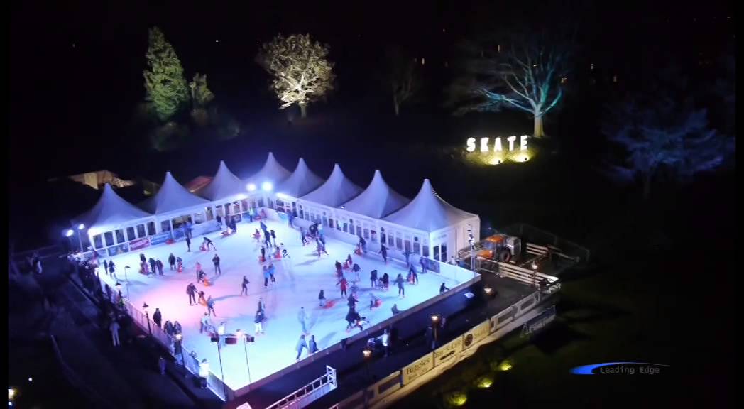The Tunbridge Wells Ice Rink at night. YouTube