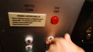 Old Kone traction elevator/lift in Malminkatu 36C, Helsinki