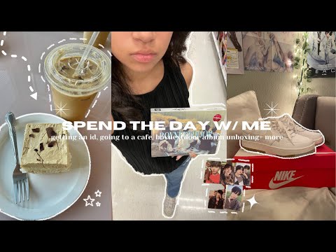 spend the day w/ me ☕| getting an id, going to a cafe, boynextdoor album unboxing + more