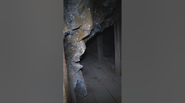 Climbing into old mineshafts..