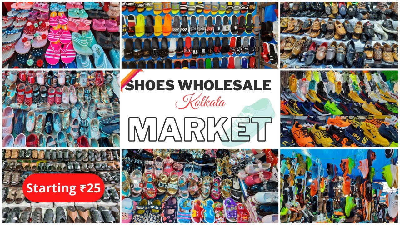 Best Shoes Wholesale Market In Kolkata | Biggest Footwear Market In Kolkata | Ladies Shoes Market