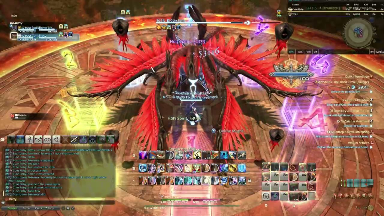 Final Fantasy XIV P3s clear DUO PLD SAM