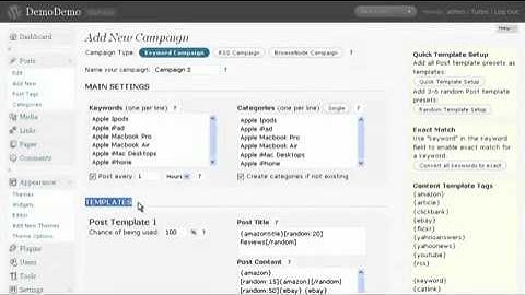 WP Robot 3 Wordpress Autoblogging Plugin Video Tutorial How to create your first Campaignwww savevid com