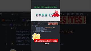 Animated text image using CSS @CodeGlobal #webdevelopment #css #Animatedtextimage