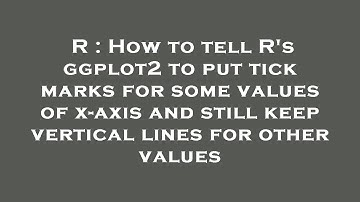 R : How to tell R