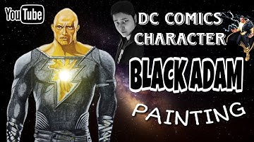 DRAWING OF BLACK ADAM 🎨( 𝚃𝙸𝙼𝙴 𝙻𝙰𝙿𝚂𝙴 𝚅𝙸𝙳𝙴𝙾 )⏳