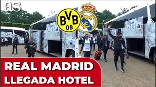 Llegada del REAL MADRID al HOTEL de CONCENTRACIÓN tras el entrenamiento de WEMBLEY