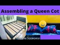 Assembling a queen bed frame  awesome saamonion