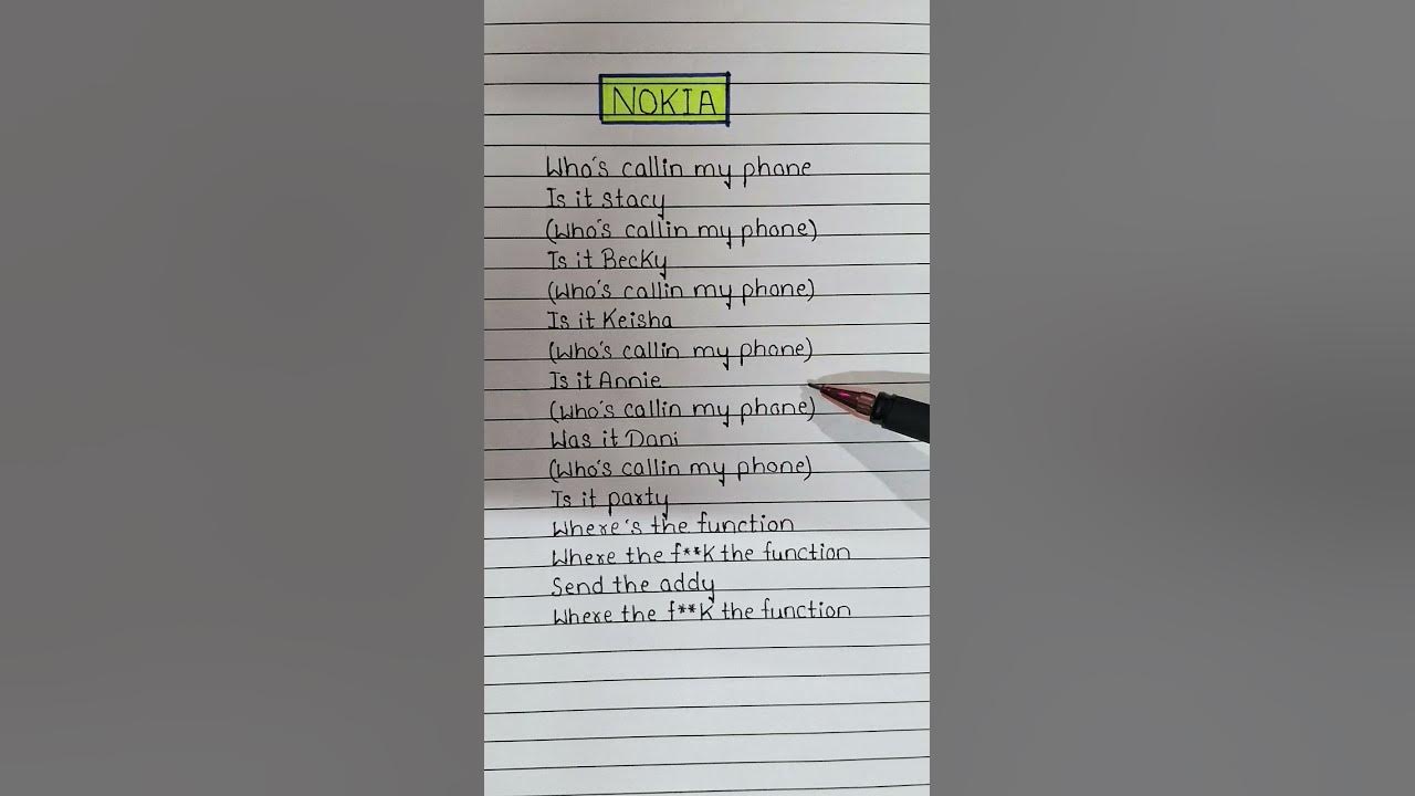 Nokia (Lyrics) ~ Drake 💟 #lyrics #song