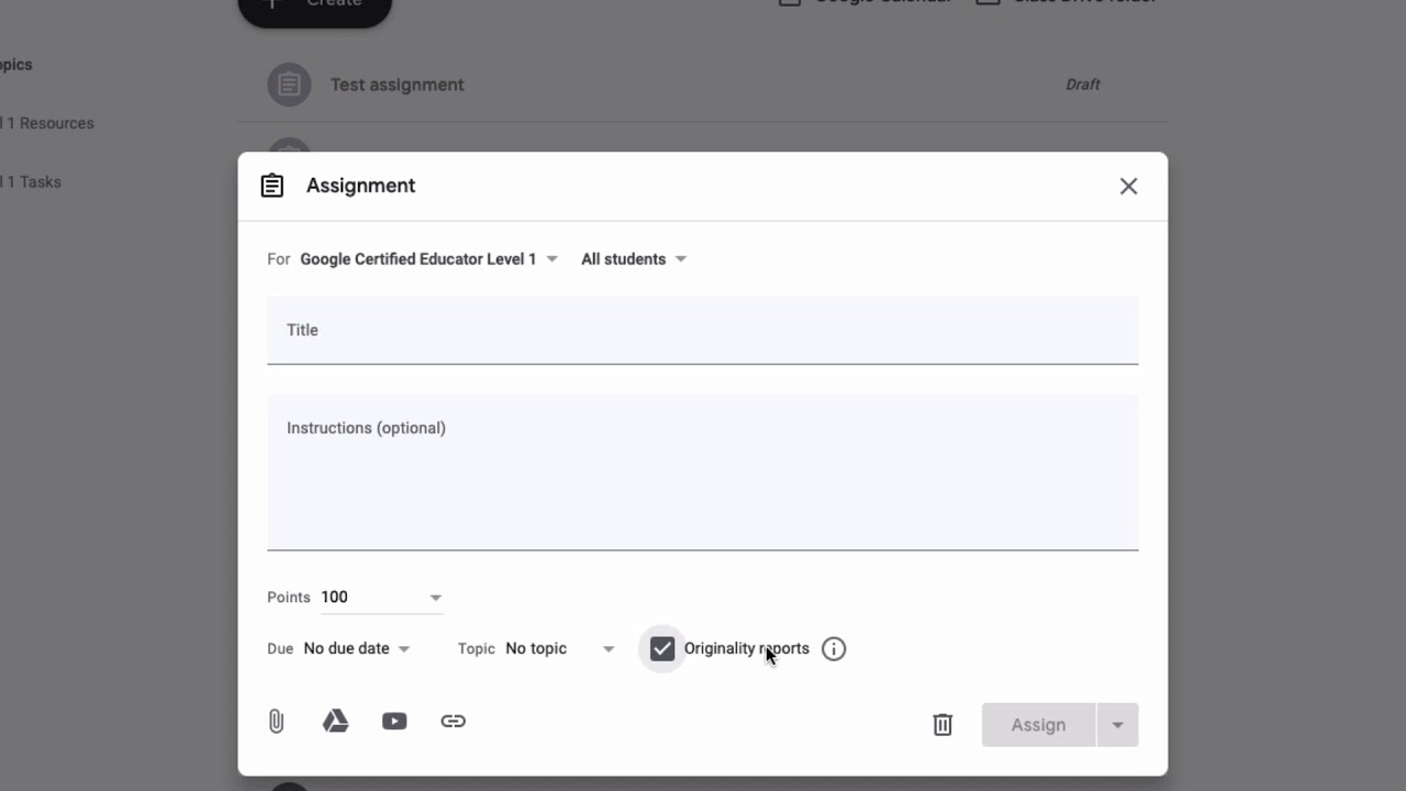 Accessing Originality Reports In Google Classroom