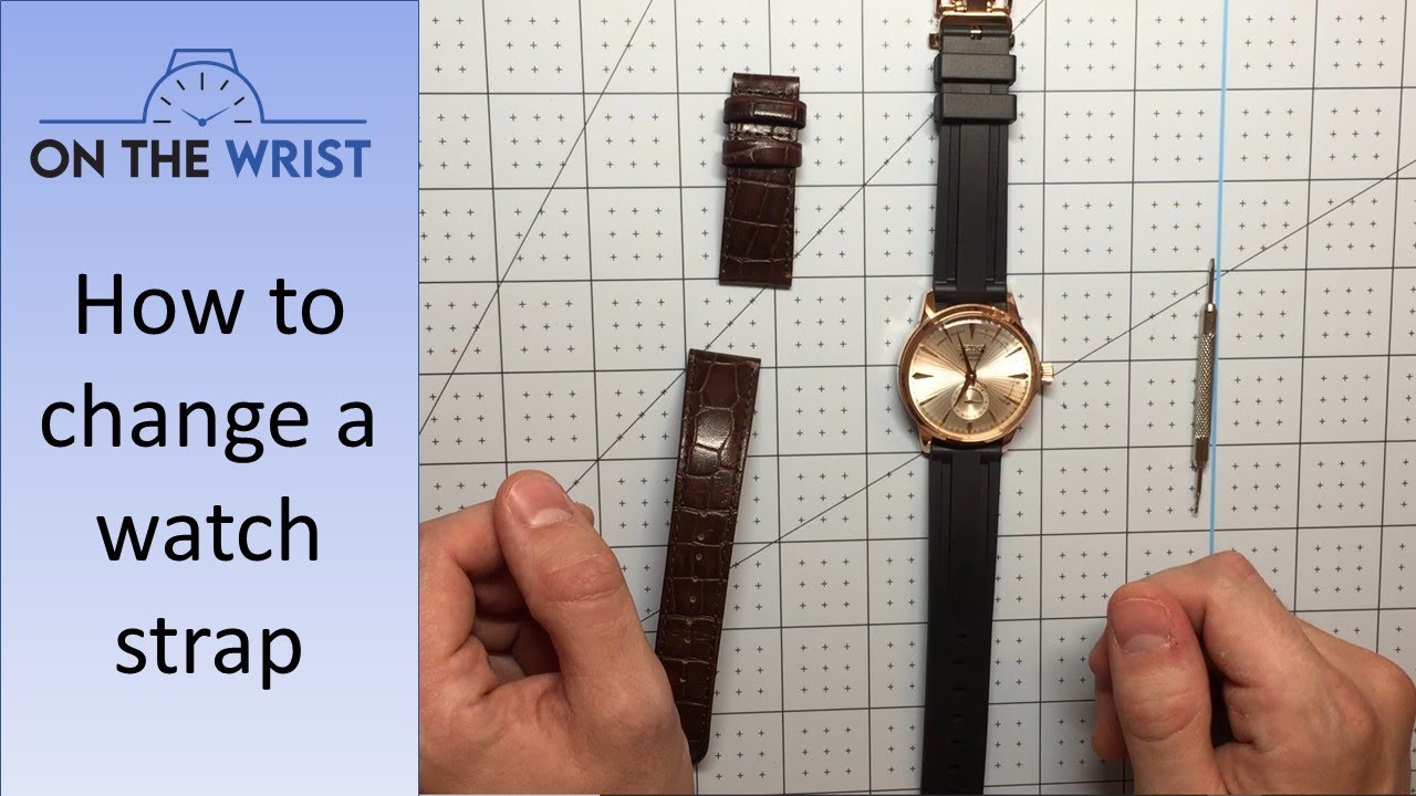 How to Change a Watch Strap + Seiko Presage with a Dive Strap - YouTube