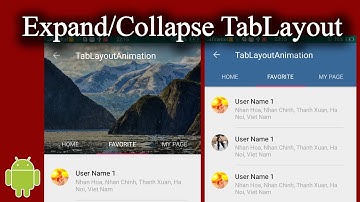 How to Expand and Collapse Toolbar with TabLayout - [Android Animations - #11]