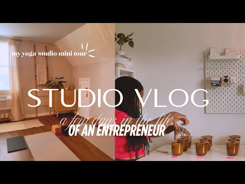 Small Business Vlog 16 | Making Candles + My Yoga Studio!
