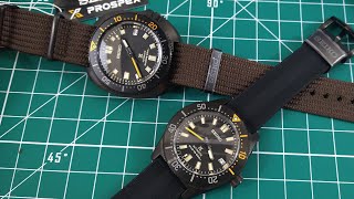 Seiko Prospex 62 Mas Black Series SPB253 & Willard Black Series SPB257 -  YouTube