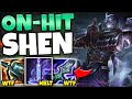 DON'T GET TAUNTED OR YOU'LL GET DELETED! ON-HIT SHEN ITS SECRETLY BUSTED - League of Legends