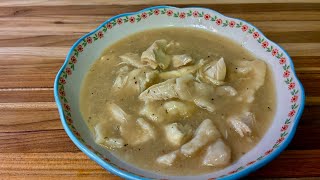 EASY HOMEMADE CHICKEN AND DUMPLINGS