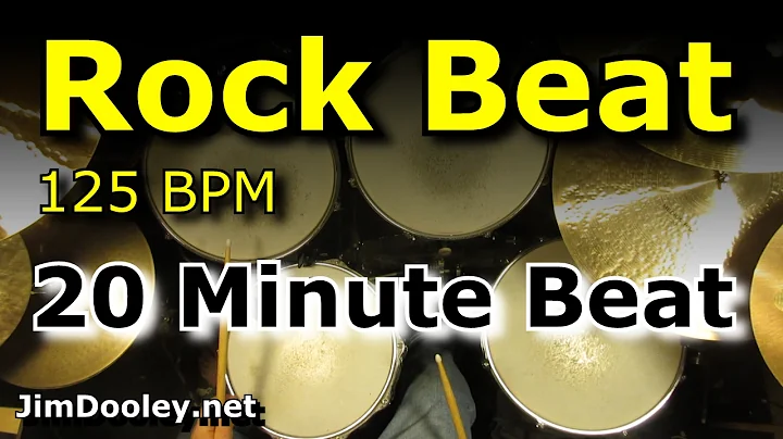 20 Minute Backing Track - Rock Beat 125 BPM