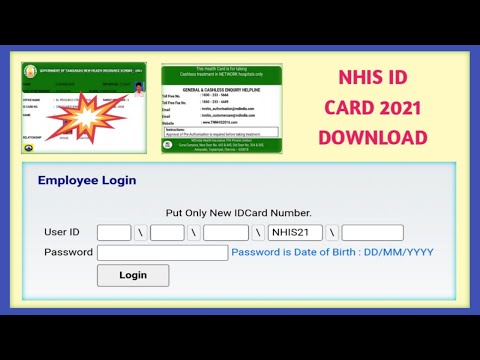 NHIS ID CARD 2021 DOWNLOAD | NEW HEALTH INSURANCE SCHEME ID CARD DOWNLOAD #NHISIDCARD2021