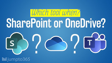 Which tool when for files: SharePoint, OneDrive, or Microsoft Teams