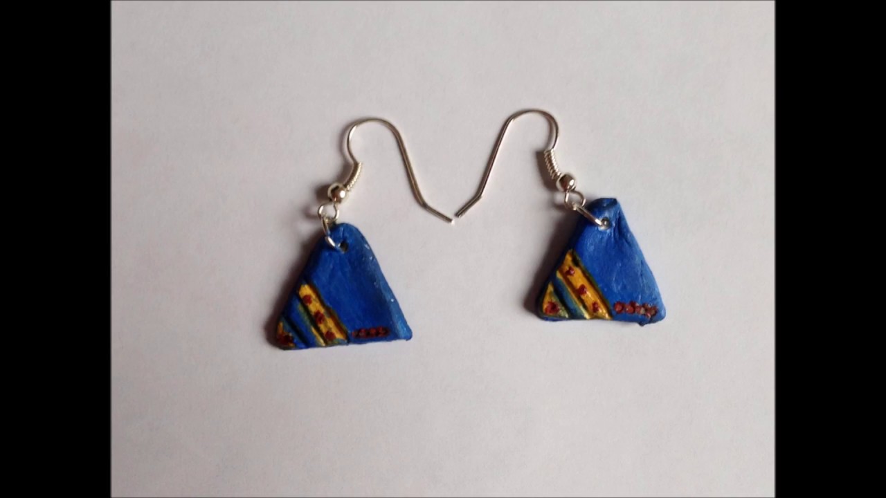 Clementines/ Oranges/ Tangerines air dry clay earrings ainted with acrylic  paint : r/clay