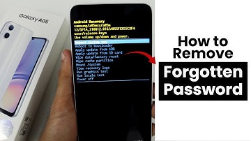 How to Remove Forgotten Password In Samsung Galaxy A05