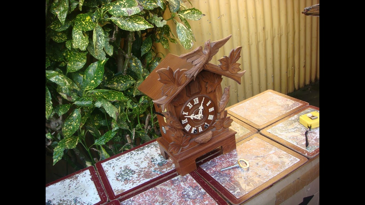 7 day Black Forest HUBERT HERR German Cuckoo Mantle Clock Vintage YouTube