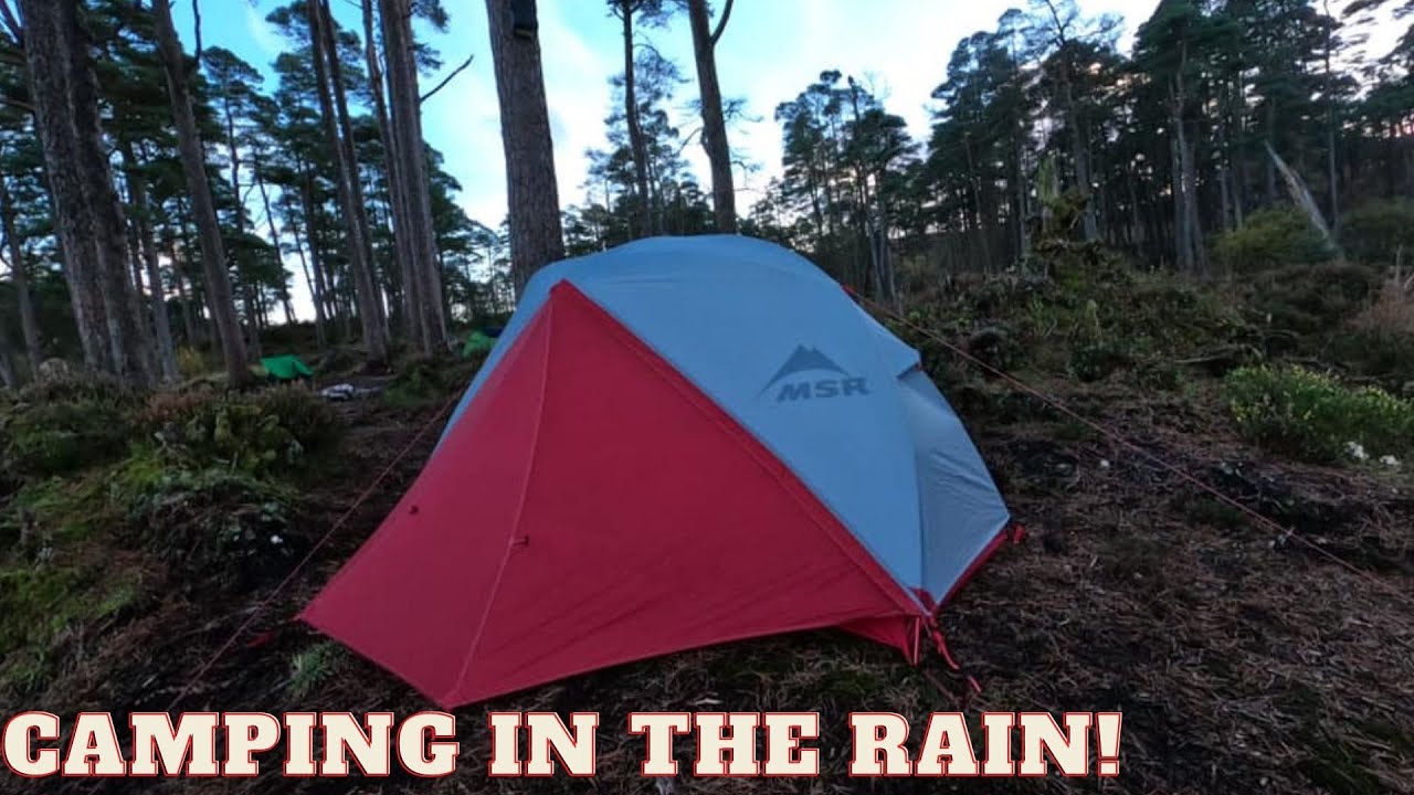 Msr Elixir 1 Camping In Heavy Rain Wild Camping At Loch Grannoch Youtube