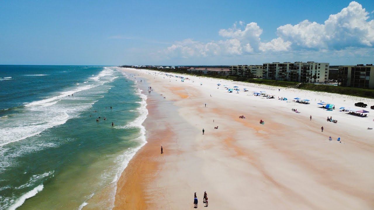 4K DJI Drone Over Crescent Beach Florida | July 2024 St. Augustine | Full Flight DJI Mini 2