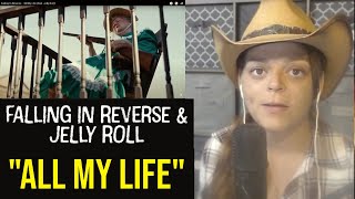 Falling in Reverse  ~  &quot;All My Life&quot;  (ft. Jelly Roll)  ~  REACTION ... This was a surprise! 🤠🤠