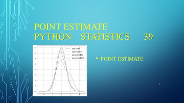 点估计（point estimate）Python统计39——Python程序设计系列143