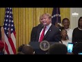 President Trump Participates in a Reception for National African American History Month