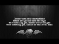 Avenged Sevenfold - Creating God [Lyrics on screen] [Full HD]