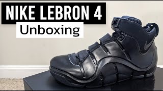 Nike LeBron 4 2023 Re-Release Unboxing | Black and Anthracite