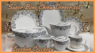 Super Bone Dinner set /8 New color /Zeeshan crockery store..