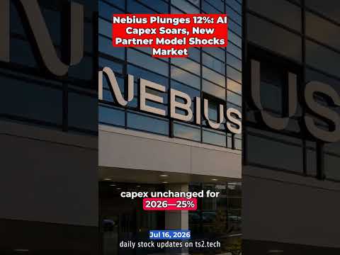 Nebius Plunges 12%: AI Capex Soars, New Partner Model Shocks Market #ArtificialIntelligence