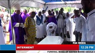 FUNERAL MASS OF SISTER MARIE CECILE OKORO, HHCJ @ LORETO GIRLS' JUNIORATE, ERIAM, AFAHA OBONG
