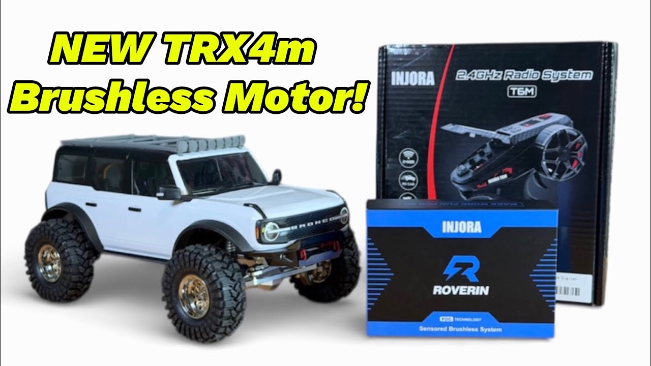 NEW Trx4m Injora-Roverin G2 Brushless Motor Install - YouTube