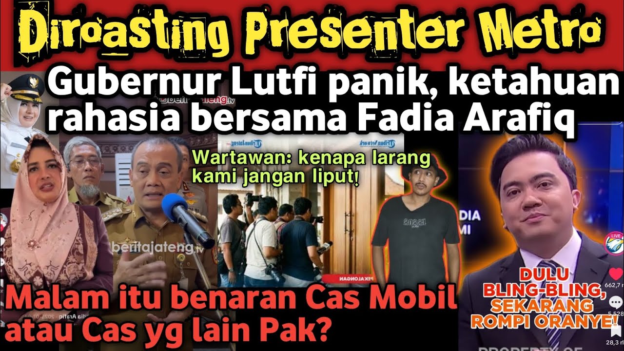 Lagu utk Ahmad Lutfi, diroasting Presenter Metro, diomelin wartawan//Rahasia Fadia Arafiq