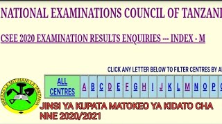 Jinsi ya kuangalia Matokeo ya kidato cha nne 2020/2021, Matokeo yote haya hapa, NECTA FORM 4 RESULTS