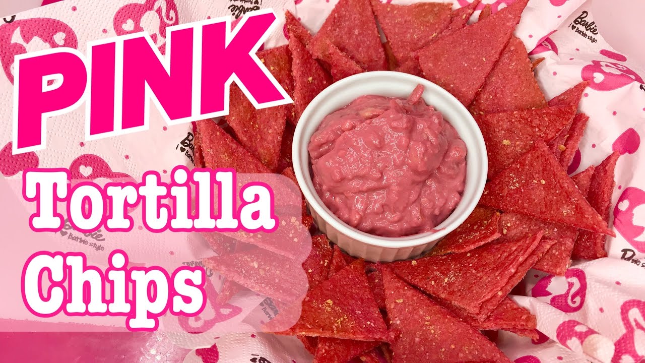 EASY PINK TORTILLA CHIPS & AVOCADO DIP RECIPE!!! YouTube